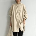 thumbnail image 1 of Spring Women's Shirt Dresses Long Beautiful Shirts Long Sleeve Blouses, 1 of 3