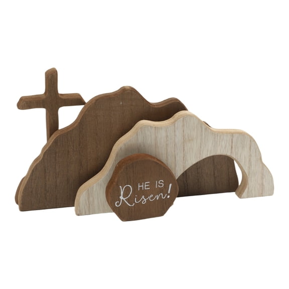 Spring Wooden Easter Scene DecorationRisen Christ Figurine Decor For Home Garden Hogar Home Decor Items Desk Accessories