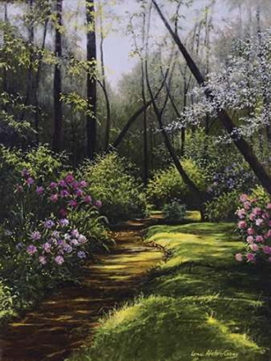 Spring Woods Canvas Art - Lene Alston Casey (18 x 24)