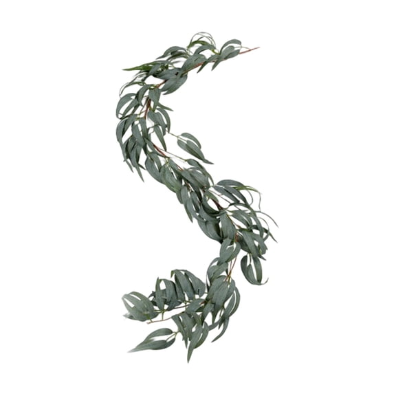 Spring Wreath for Front Door - 1.8ft Artificial Vines Garland Fake Flants Green Leaves Tree Vine Decorations for Home Wedding Party Arch Wall Hanging Christmas Thanksgiving Spring Easter Decor E