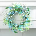 thumbnail image 1 of Spring Wreath with Spring Garland,16 Inch Spring Summer Flower Wreaths Floral Garland Spring Wreaths for Front Door and Garland for Home Decor Season Celebration, 1 of 8