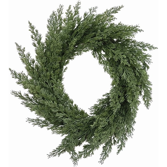 Spring Wreaths for Front Door 14 Inch Spring Door Wreath Greenery Wreath for Wreaths for Front Door Outdoor Spring Wreaths Natural-Looking Green Foliage Wreath for Spring Home Decor Front Porch Decor