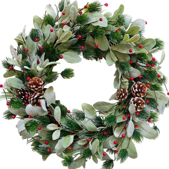 Spring Wreaths for Front Door Art Decorations Indoor Outdoor Home Decorative Wreath Pine Cones Wreaths Wall Window Door Wreath