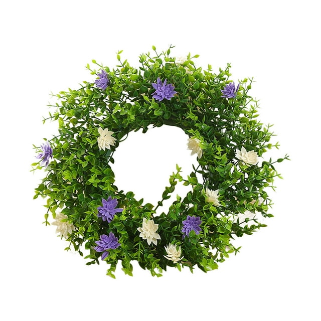 Spring Wreaths for Front Door Outside Summer Flower Plant