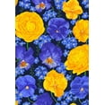 thumbnail image 1 of Spring Yellow and Blue Flowers Garden Yard Flag 28 x 40 Inch, Buttercups Pansies and Forget-me-nots Double Sided Outdoor Decorative Welcome flags Banners for Home House Lawn Patio, 1 of 3