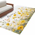 thumbnail image 1 of Spring Yellow Floral Area Rugs Collection 3'x5', Farmhouse Country Flower Butterflies Non Slip Indoor Rectangle Throw Runner Rug Floor Mat Carpet for Living Room Dining Table Bedroom Nursery, 1 of 9