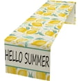 Spring Yellow Lemon Table Runner, Hello Summer Seasonal Exotic Fresh ...
