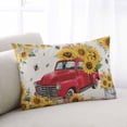 thumbnail image 1 of Spring Yellow Sunflowers King Size Pillow Cover, Pillowcase Protectors with Zipper, Breathable Decorative Throw Pillow Case Cover, Farmhouse Car Bees Country Pillow Shams for Couch Sofa 20x36Inch, 1 of 8
