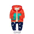 thumbnail image 1 of Spring and Autumn Boys' Baby Clothing Set Fashion Printed Dinosaur Top+Pants Three-piece Boys' Newborn Children's Clothing Set, 1 of 5