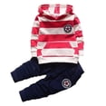 thumbnail image 1 of Spring and Autumn Boys' Clothing Suit Children's Leisure 2-piece striped suit 1-4 years old baby clothing, 1 of 5