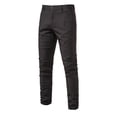 thumbnail image 1 of Spring and Autumn New Men's Casual Pants Breathable Men's Versatile Breathable Cotton Trousers-Dark Brown-36, 1 of 5
