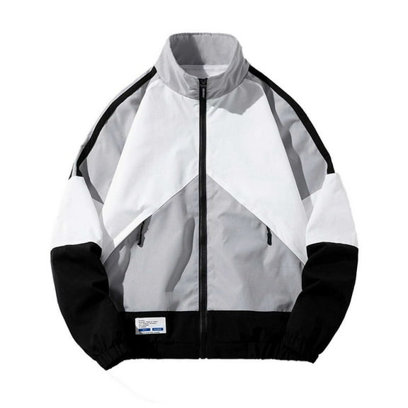 Spring and Autumn New Men's Jacket Sports and Leisure Loose Jacket Youth Plug in Top Daily Versatile Jacket