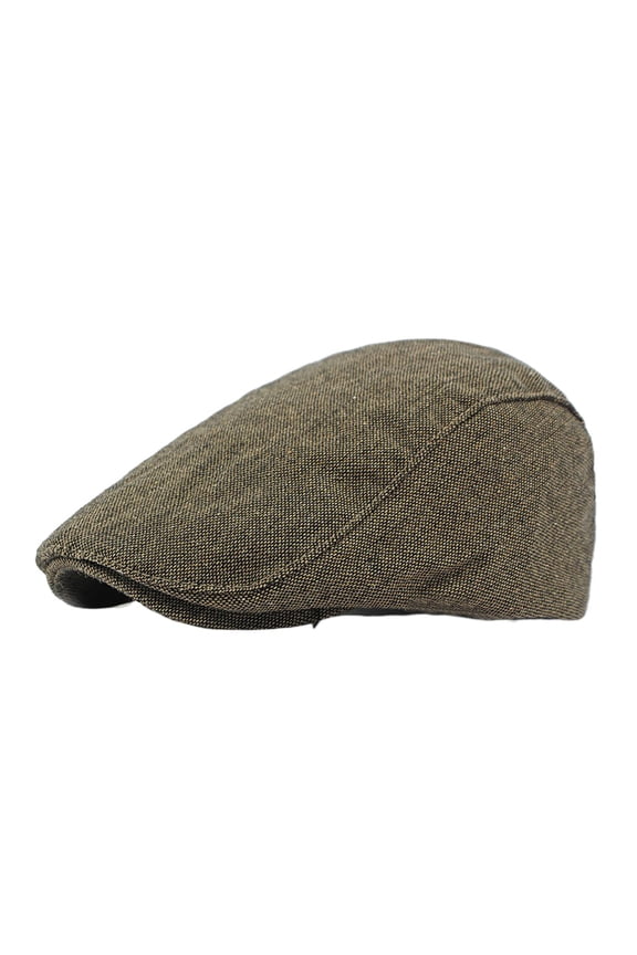 Spring and Summer Thin Breathable Imitation Linen Beret Hat for Men and Women, Literary Retro Duckbill Cap, Classic Simple Casual Forward Hat