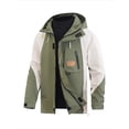 thumbnail image 1 of Spring and autumn hooded jackets, men's work jackets, men's windproof windbreakers, outdoor sports tops, 1 of 5