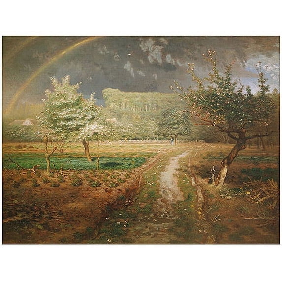 "Spring at Barbizon 1868" Canvas Art by Jean-Francois Millet