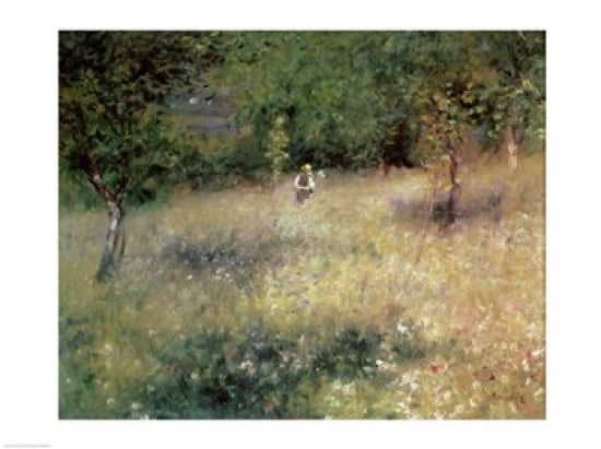 Spring at Chatou Canvas Art - Pierre-Auguste Renoir (24 x 18)