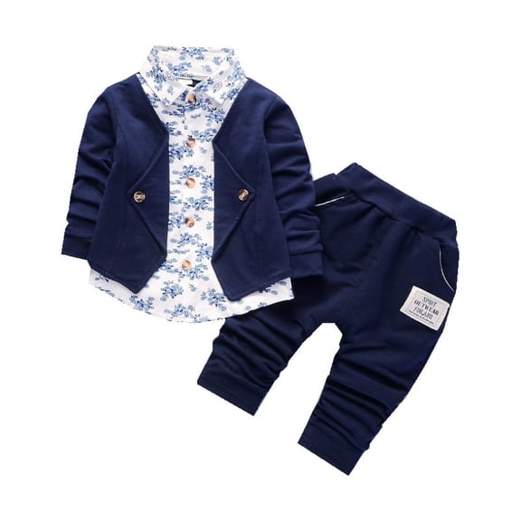 Spring boys' clothing suit children's leisure 2-piece suit gentleman's suit 1-4 years old.