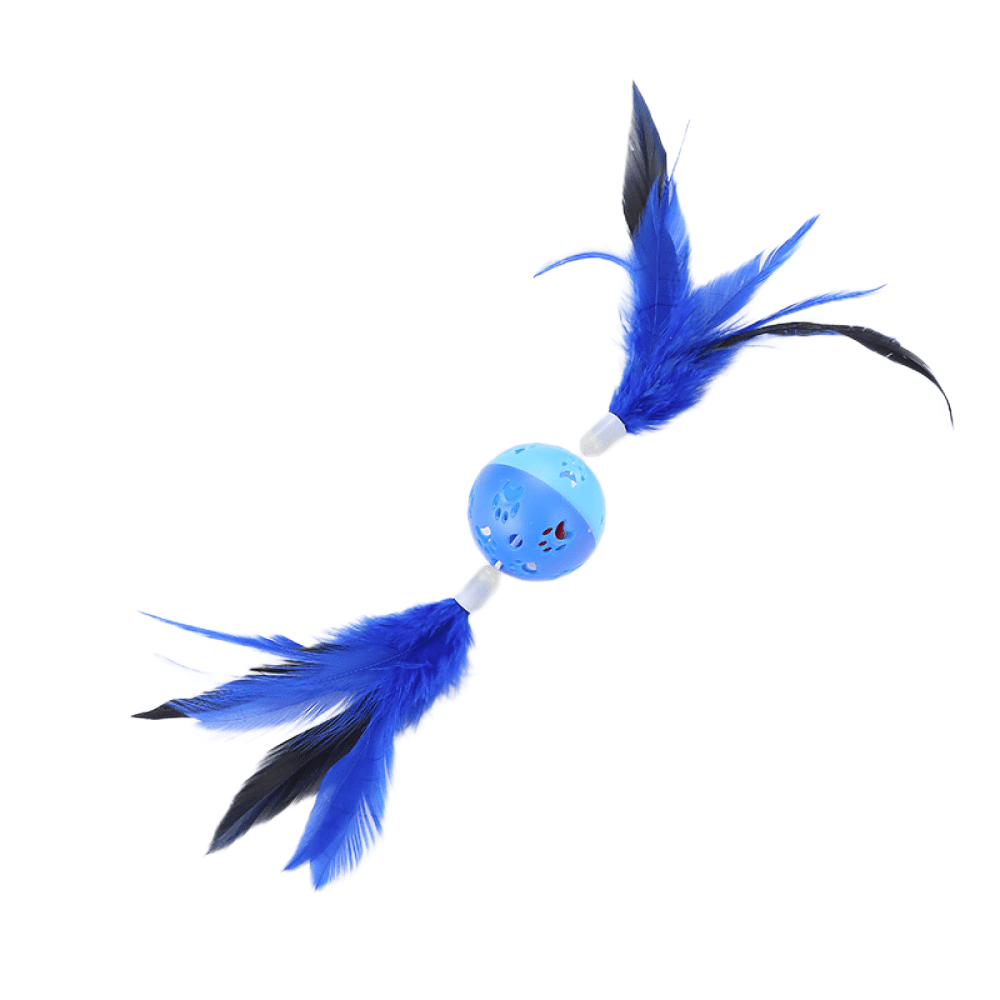 Spring cat ball interactive cat toy cat badminton with bell inside and sound to attract pet's