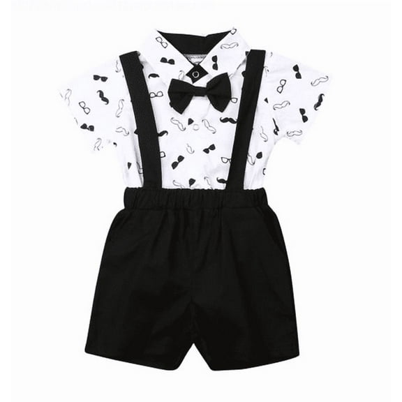 Spring hue Baby Boy Wedding Formal Party Bow Tie Suit Outfit 0-24m Baby Boys Clothing