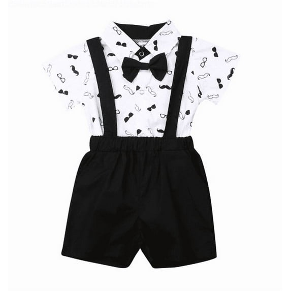 Spring hue Baby Boy Wedding Formal Party Bow Tie Suit Outfit 0-24m Baby Boys Clothing