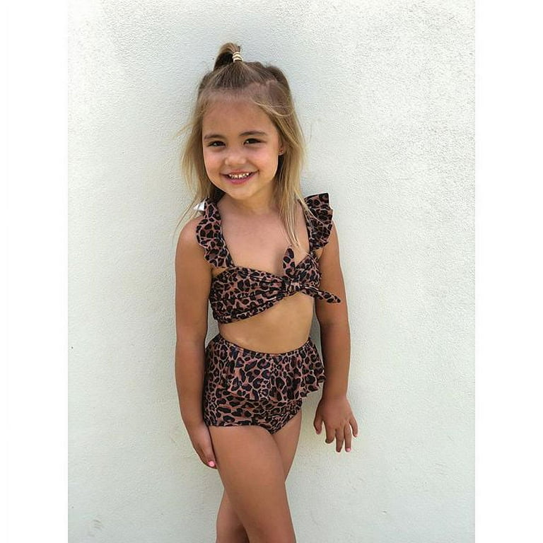 Baby girl leopard swimsuit sale