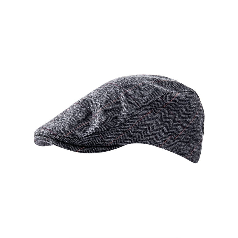 Spring hue Men's Cap Retro Warm Adjustable Lightweight Durable Beret Pea  Hat 
