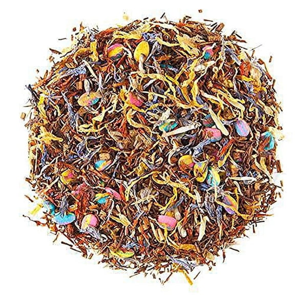 Spring in Place de la Madeleine Rooibos Tea | Loose Leaf Herbal Tea with Candy Egg Pieces | Fruity Amaretto Flavor | Naturally Caffeine Free | 4oz Resealable Pouch | Spring-Inspired Tea Blend