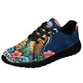 thumbnail image 1 of Spring in South Carolina Native Bird and Blooming Flowers Shoes Sneakers Black Size 8, 1 of 7