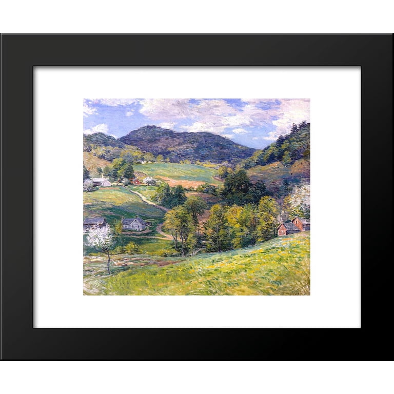 Spring in the Valley 20x24 Framed Art Print by Metcalf, Willard
