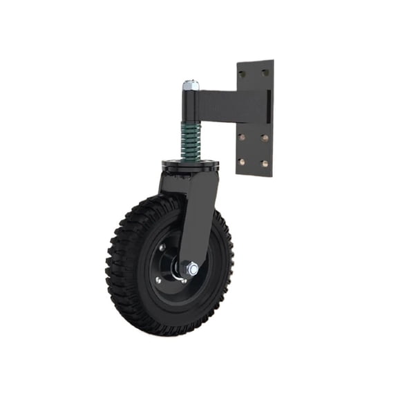 Spring-loaded Gate Roller Wheel Support 360 Degree Swivel Castor Spring Shock Absorbing Caster 600lbs Capacity
