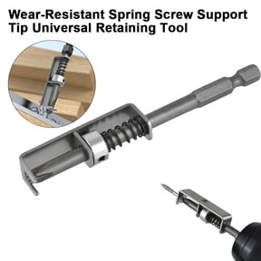Spring loaded Screw Holder Bit,Screw Gripper Tool Universal Anti-drop Screwdriver Bit Single-Hand Operation Screws Retaining Holders Clamp Fixing Set for Electricians, Mechanics, DIY Home Repair