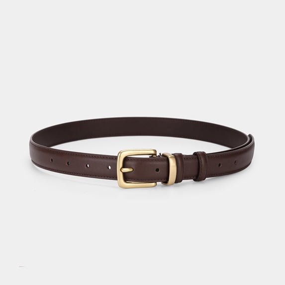 Spring new women's belt women's first layer cowhide decoration simple and versatile with jeans thin belt women's leather