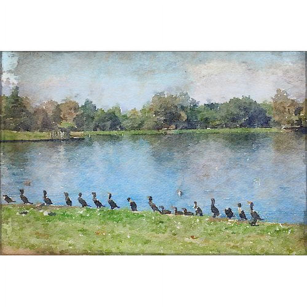 "Spring on the Farm 4" Painting Print on Wrapped Canvas