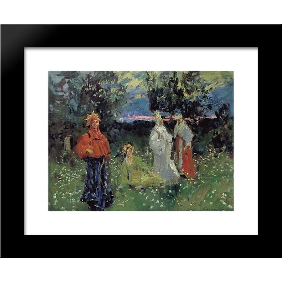 Spring rituals 20x24 Framed Art Print by Konstantin Korovin