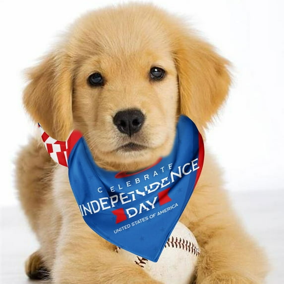 Spring savings kladzum American Flag Dog Bandana 4th of July Decorations Large American Flag Scarf for Large Small To Medium Dogs, Dog American Flag Bandana, Dog Bib on Clearance