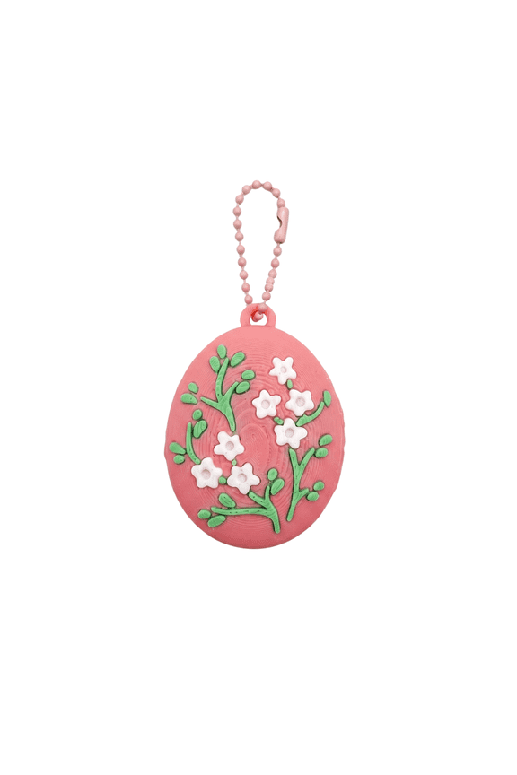 Spring themed macaron style decompression keychain, macaron style bag hanging accessory with bead chain