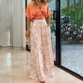 thumbnail image 1 of Spring women's clothing shirt top set V-neck printed wide-leg pants fashion set, 1 of 7