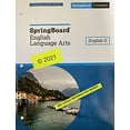 thumbnail image 1 of Pre-Owned SpringBoard English Language Arts, English 2, Consumable Student Edition, c. 2021, 9781457312960, 1457312964 Paperback, 1 of 1