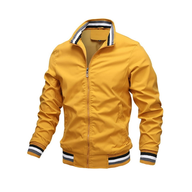 SpringTTC Men s Sportwear Zipper Windbreaker Jacket Lightweight