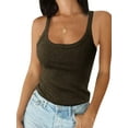 thumbnail image 1 of SpringTTC Women Solid Color Ribbed Basic Tank Tops, 1 of 2