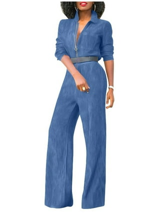 Women's 90s Relaxed Denim Jumpsuit