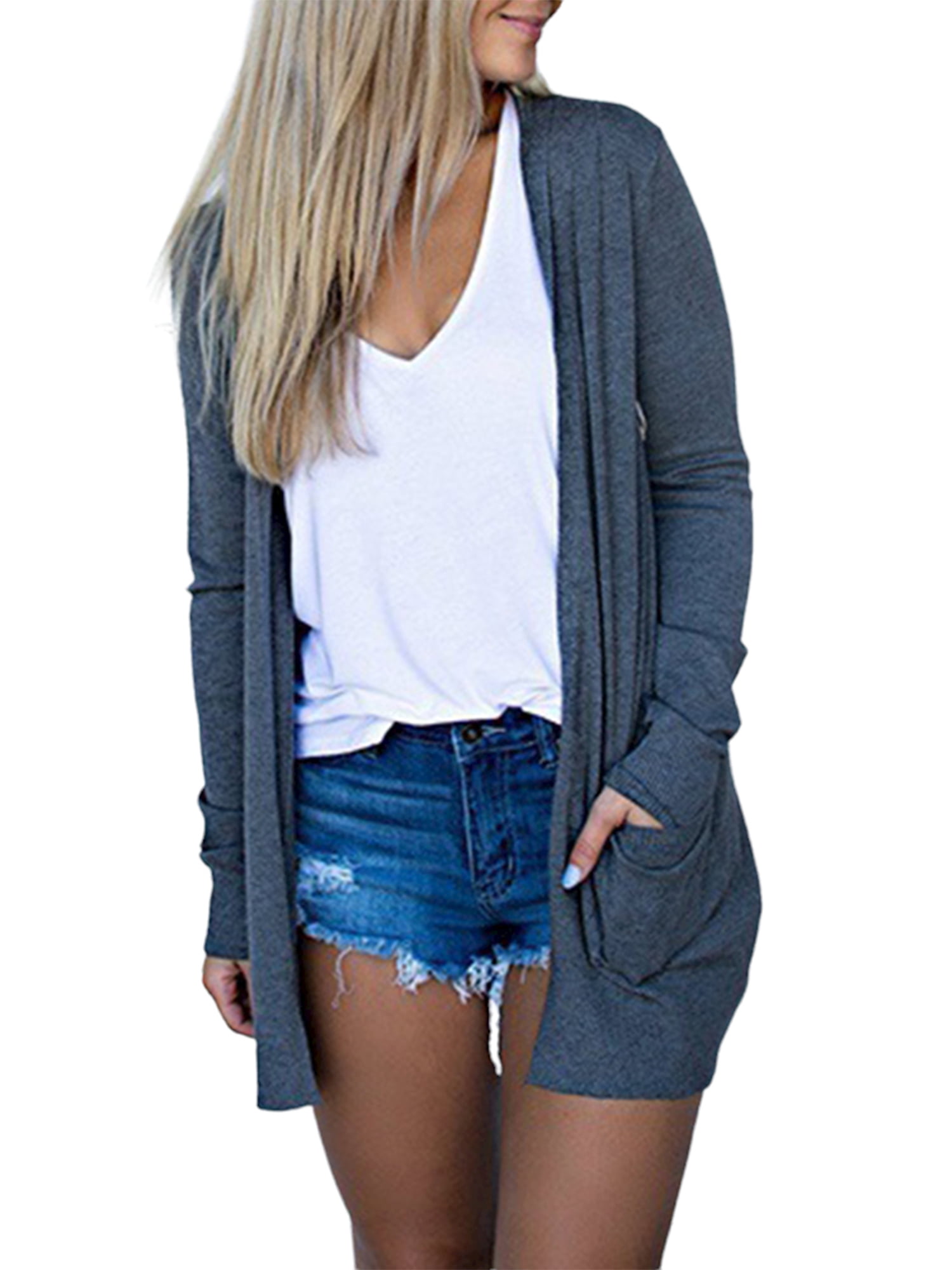 Thin cardigan top plus size
