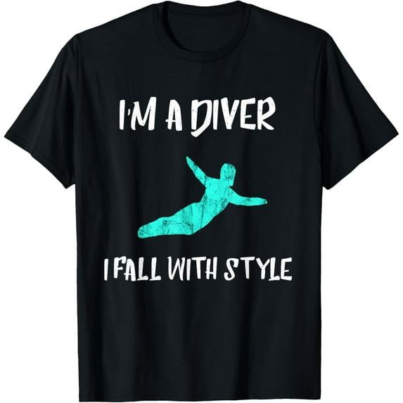 Springboard Diver Diving Platform Diving Aquatic Sport T-Shirt