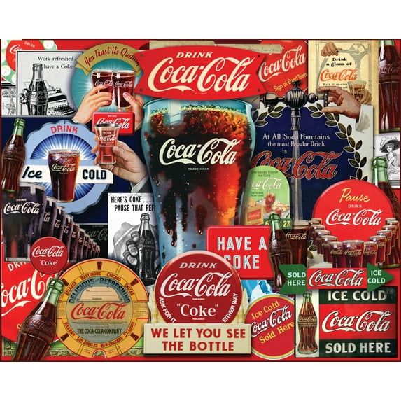 Springbok 1000 Piece Coca-Cola Decades of Tradition Jigsaw Puzzle for Adults