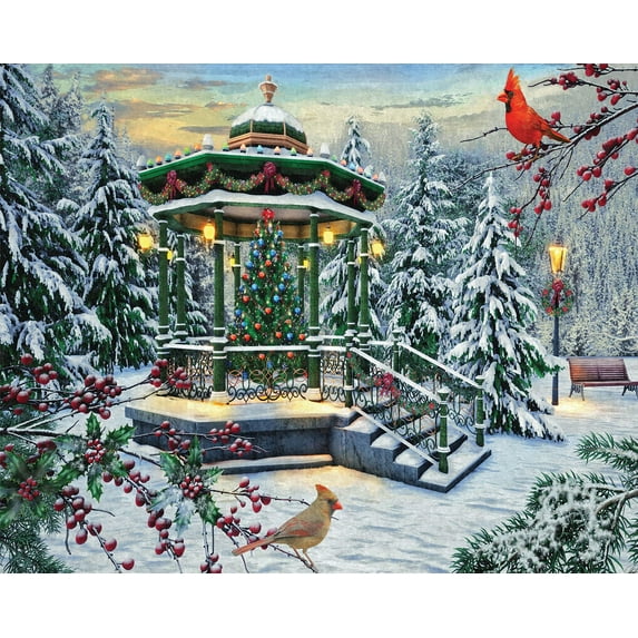 Springbok 1000 Piece Holiday Gazebo Jigsaw Puzzle for Adults - Made in USA