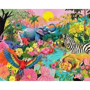 Springbok 1000 Piece Tropical Jungle Jigsaw Puzzle for Adults   Poster Now Included