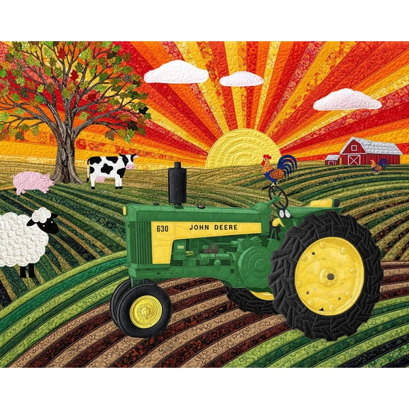 Springbok 500 Piece John Deere Sunny Pastures Jigsaw Puzzle – Poster Now Included