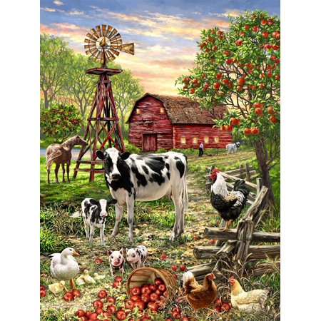 Springbok 500 Piece Barnyard Animals Jigsaw Puzzle for Adults