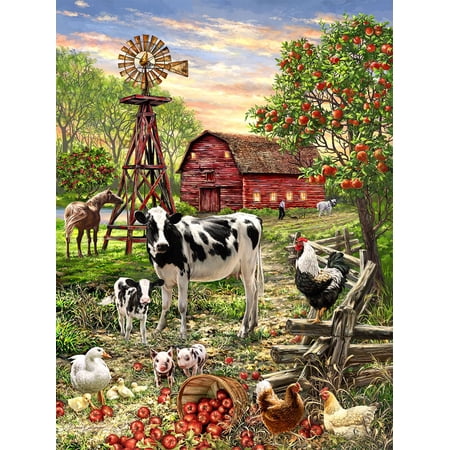 Springbok's 100 Piece Jigsaw Puzzle Barnyard Animals