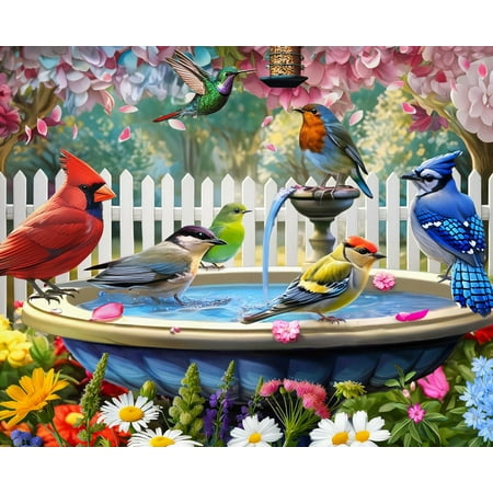 Springbok 500 Piece Birds of Spring Jigsaw Puzzle for Adults - Made in USA